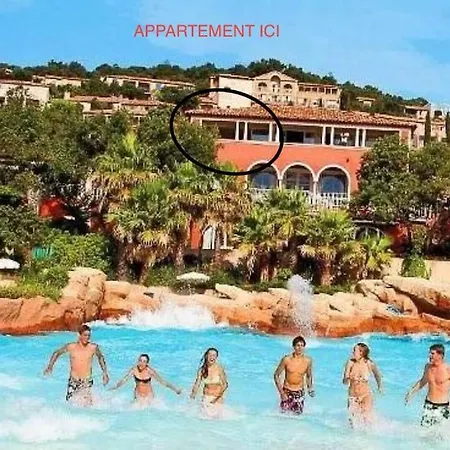 Les Restanques plein centre vue mer et piscine Grimaud Extérieur photo